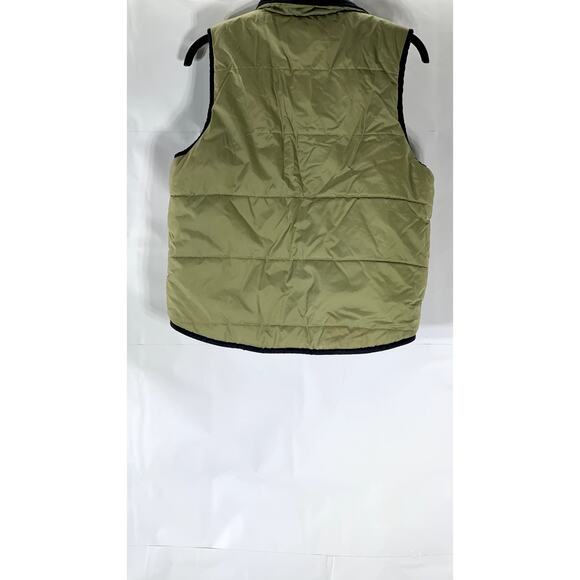 IN CROWD Women's Vintage Tan-Black Reversible Sleeveless Vest SZ M - Picture 2 of 9